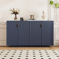 Credenza con 4 ante scanalate e ripiani regolabili