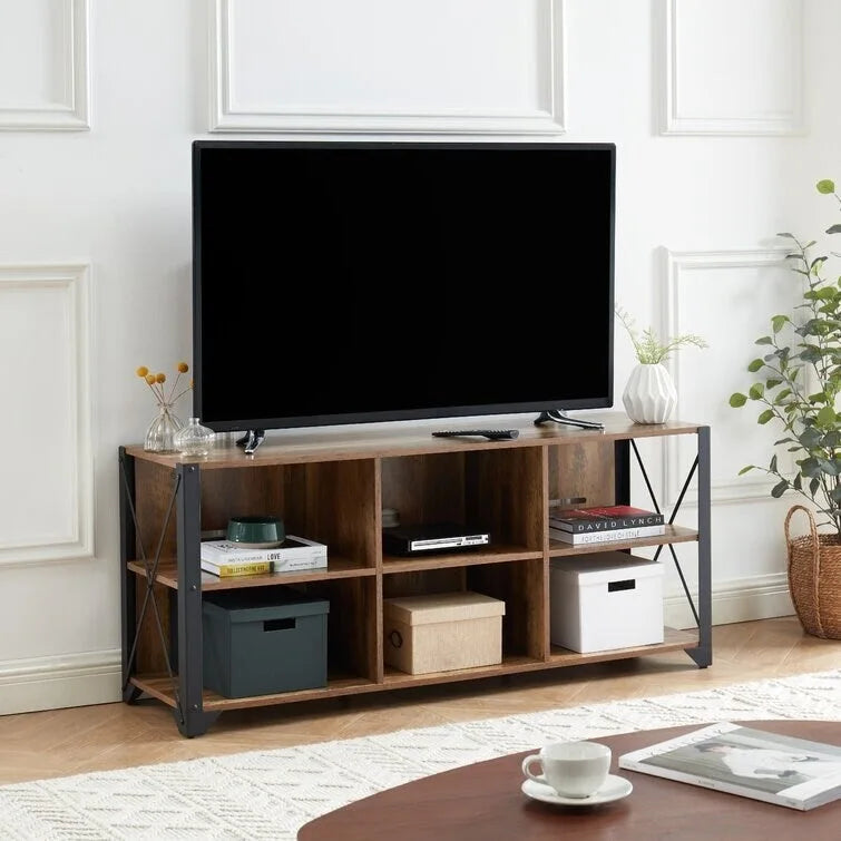Mobile TV in legno, consolle multimediale, centro di intrattenimento